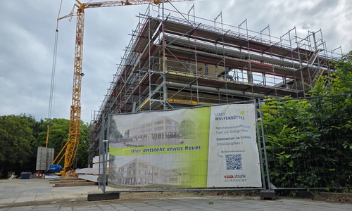 Das Gymnasium im Schloss erhält einen weiteren Erweiterungsbau.