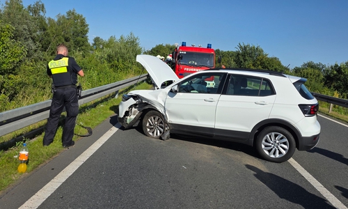 Auf der Auffahrt zur A2 kam es am Sonntag zu einem Unfall.