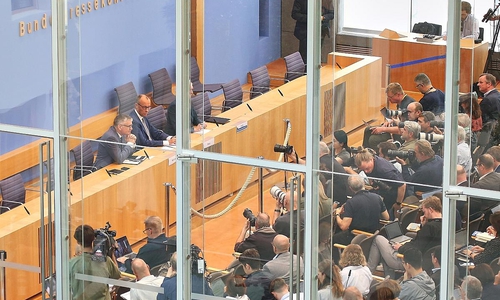 Friedrich Merz bei der Sommerpressekonferenz 2025 (Archiv)