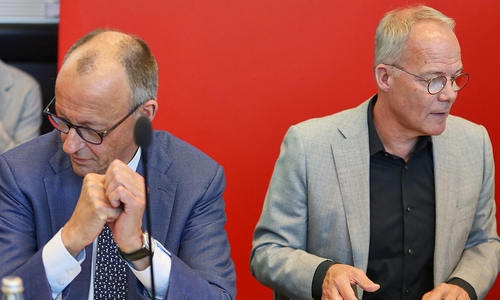 Friedrich Merz und Matthias Miersch (Archiv)