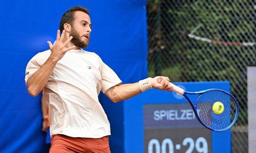 Hugo Gaston war zu stark für den Deutschen Mika Petkovic.
