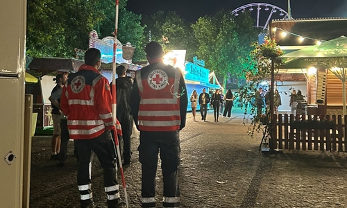 Die Einsatzkräfte des DRK waren allzeit bereit.