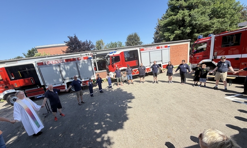 Der Hornburger Gottesdienst fand am Sonntag bei der Feuerwehr statt.