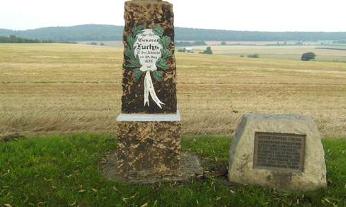 Die Denkmale auf dem Schlachtfeld bei Lutter heute. 
