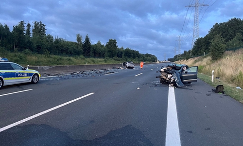 Zu einem schweren Unfall kam es in der vergangenen Nacht auf der A7.