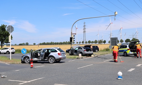 Die Straße musste gesperrt werden.