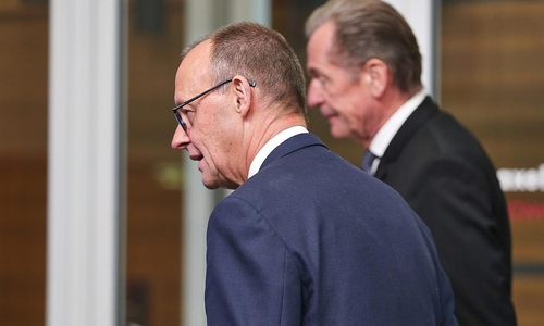 Friedrich Merz und Mathias Döpfner (Archiv)