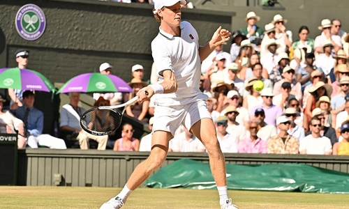 Jannik Sinner im Wimbledon-Finale am 12.07.2026