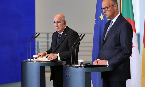 Abdelmadjid Tebboune und Friedrich Merz am 16.07.2026