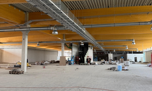 Derzeit läuft der Innenausbau.