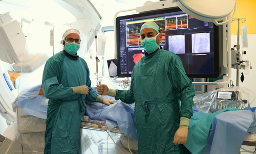 Das Team der Rhythmologie der Kardiologie im Klinikum Wolfsburg setzt bei der Behandlung von Vorhofflimmern auch auf modernste Kathetertechnologie.