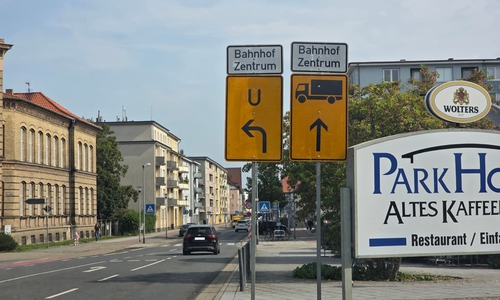 Der Verkehr wird umgeleitet.