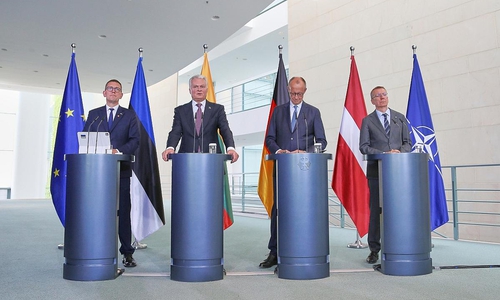 Pressekonferenz mit baltischen Staaten am 03.07.2026