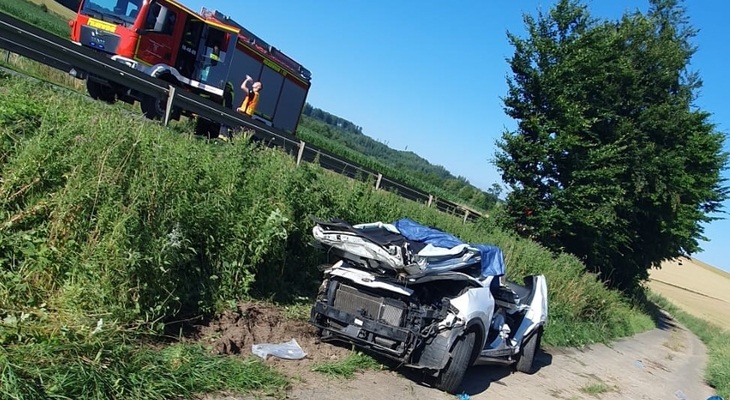 Harz: 4 Verletzte bei Unfall auf der B82: Rettungshubschrauber im Einsatz
