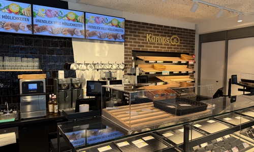 Die neue Kamps-Filiale am Wolfsburger Hauptbahnhof.