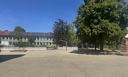 Der Schulhof in Vechelde wurde teilsaniert.