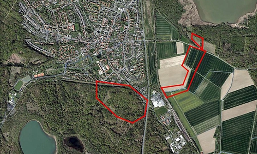 Das Projektgebiet Wasserzufuhr Heerter See.