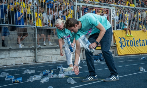 Auch der Becherpfand ging diesmal zugunsten des Projektes.