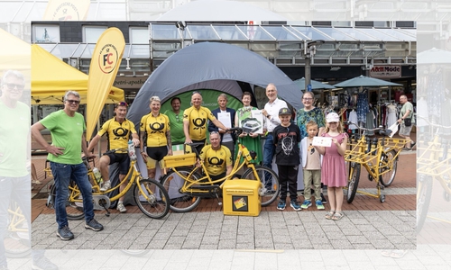 Die Radler machten auch Halt in Salzgitter.