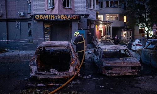 Schäden in Kiew nach russischen Angriffen am 01.08.2026