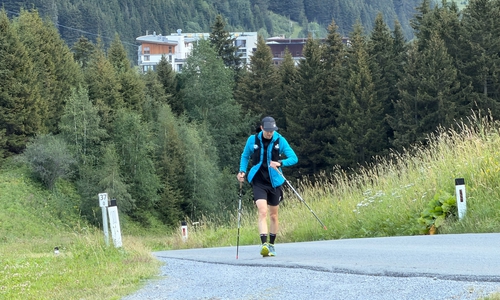 Hoch hinauf und wieder bergab: Justus Casper lieferte in den Alpen eine extreme Leistung ab.