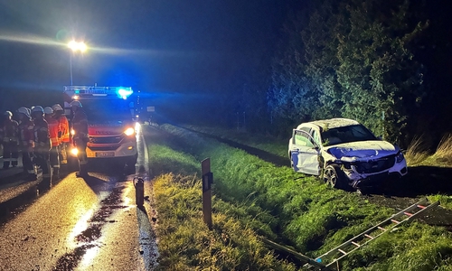 Die Einsatzkräfte wurden per E-Call alarmiert.