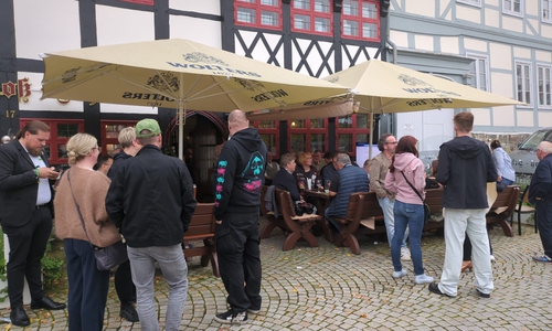 Hier ist schon etwas mehr los.