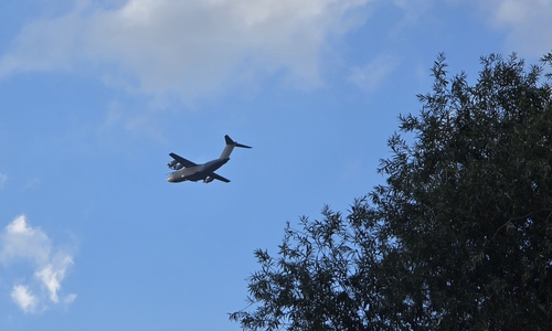 Der Airbus A400M war gut zu erkennen.