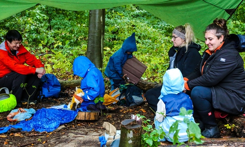 Mit dem Morgenkreis wird in den Tag gestartet.