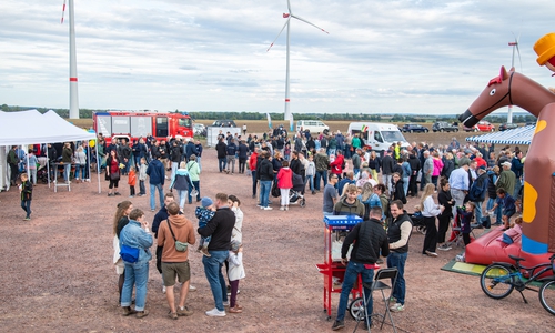 Einweihungsfeier des Windparks Söllingen am 17. September.