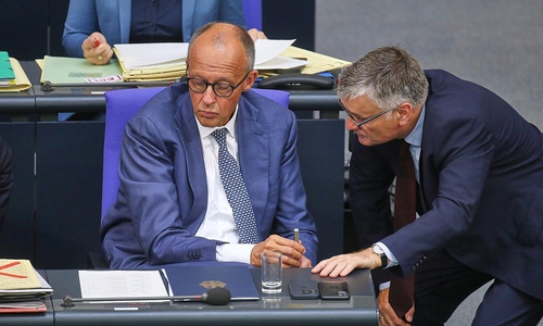 Friedrich Merz und Stefan Kornelius (Archiv)