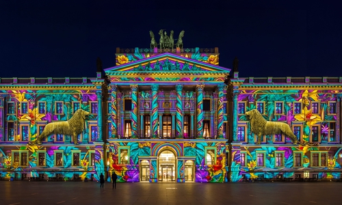 Auch das Schloss ist beim Festival of Lights dabei.