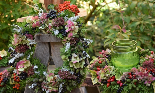 Handgemachte Herbstdeko und vieles mehr erwartet die Besucher beim diesjährigen Herbstmarkt auf der Burg Neuhaus.