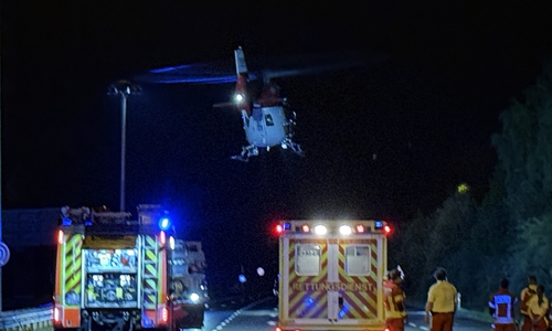 Ein Hubschrauber brachte den Verletzten in die MHH.