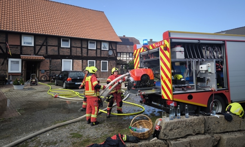 Die Feuerwehr konnte den Brand schnell löschen.