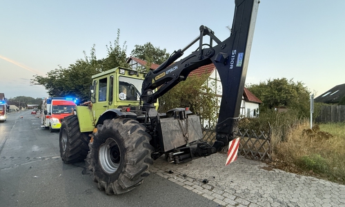 Der am Unfall beteiligte Trecker.