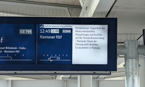 Am Donnerstag kam es zu Zugausfällen.