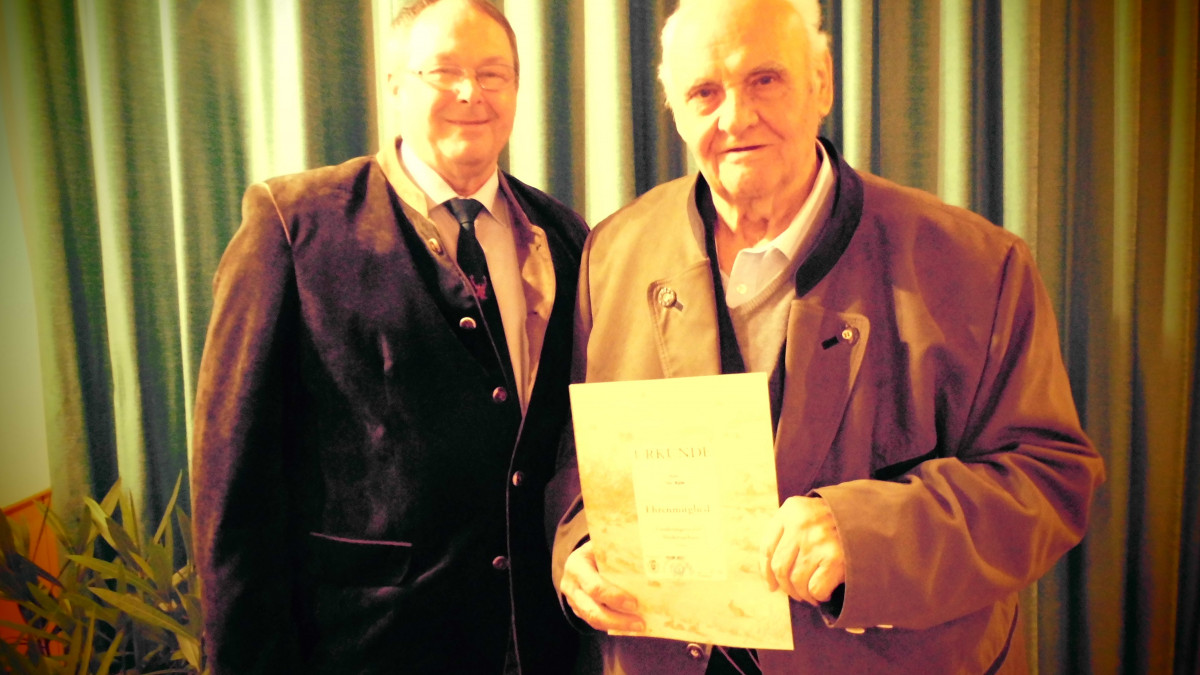 Otto Rühe zum Ehrenmitglied des Hegerings 5 ernannt regionalHeute.de