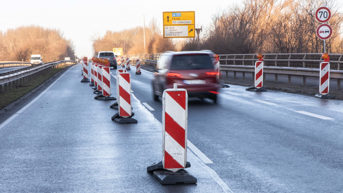 Voraussichtlich bis mindestens 2022 Abschnitt der Industriestraße