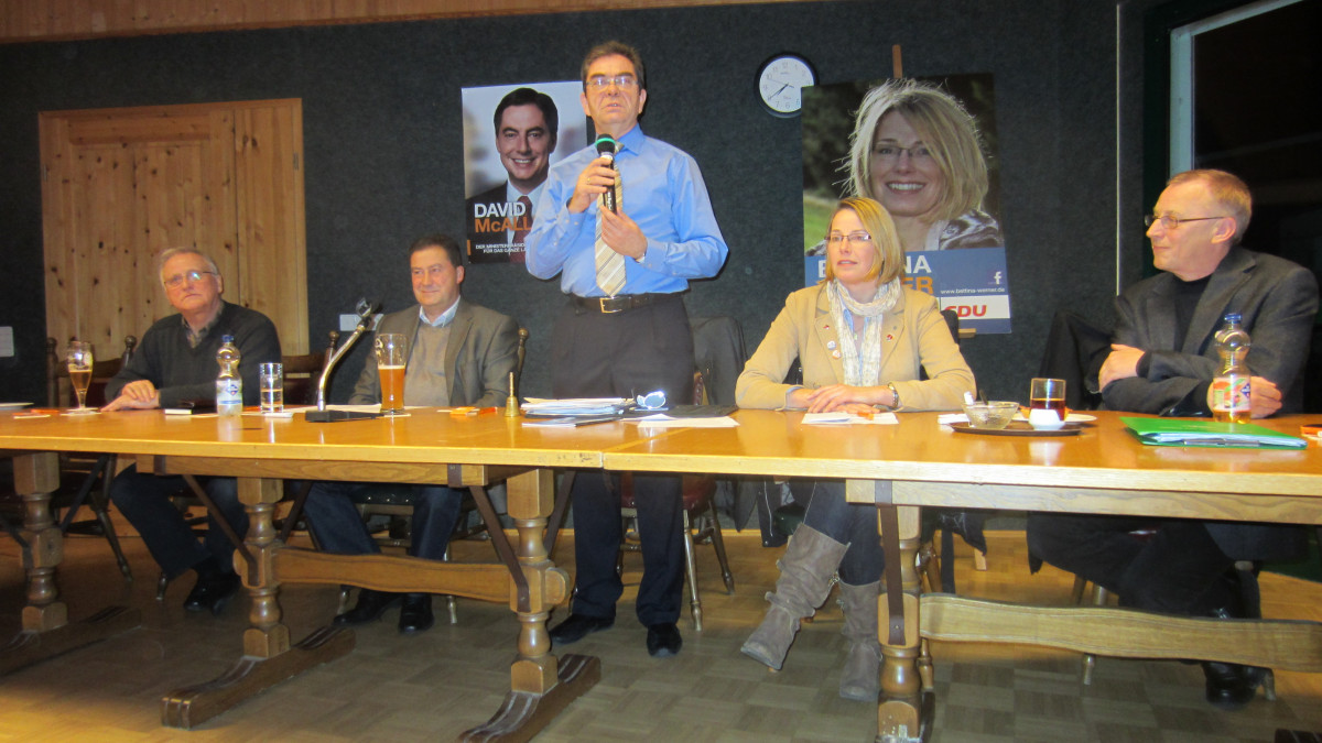 Schladen Neujahrsstammtisch der CDU Bericht des Vorsitzenden des