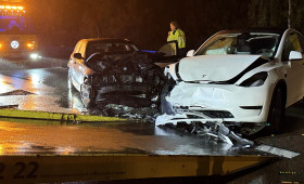 Schwerer Unfall auf der K75: Tesla und BMW kollidieren bei Peine