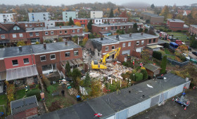 Explosion in Wolfenbüttel: Drohne filmt das Ausmaß