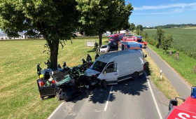 Schwerer Verkehrsunfall bei Beckdorf im Landkreis Stade