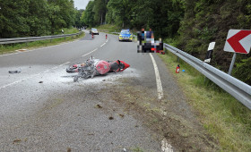 Harz: Motorradunfall auf B241: 34-Jähriger schwer verletzt
