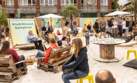 Der Klesmerplatz in Salzgitter-Bad wird wieder zum StadtStrand