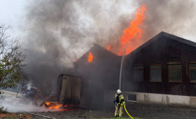 Brand im Siemensviertel Goslar: Anwohner sollten Fenster schließen