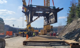 Harz: Abriss der Bramkebrücke - 140 Meter hoher Kran im Einsatz