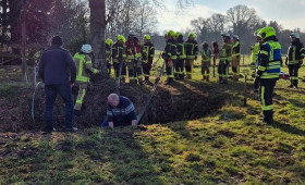 Pferd aus Graben gerettet