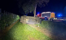 Betrunkener Fahrer ohne Führerschein verursacht Unfall auf K 26 bei Harsefeld