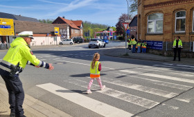 Goslar: Polizei schult Kinder für sicheren Schulweg